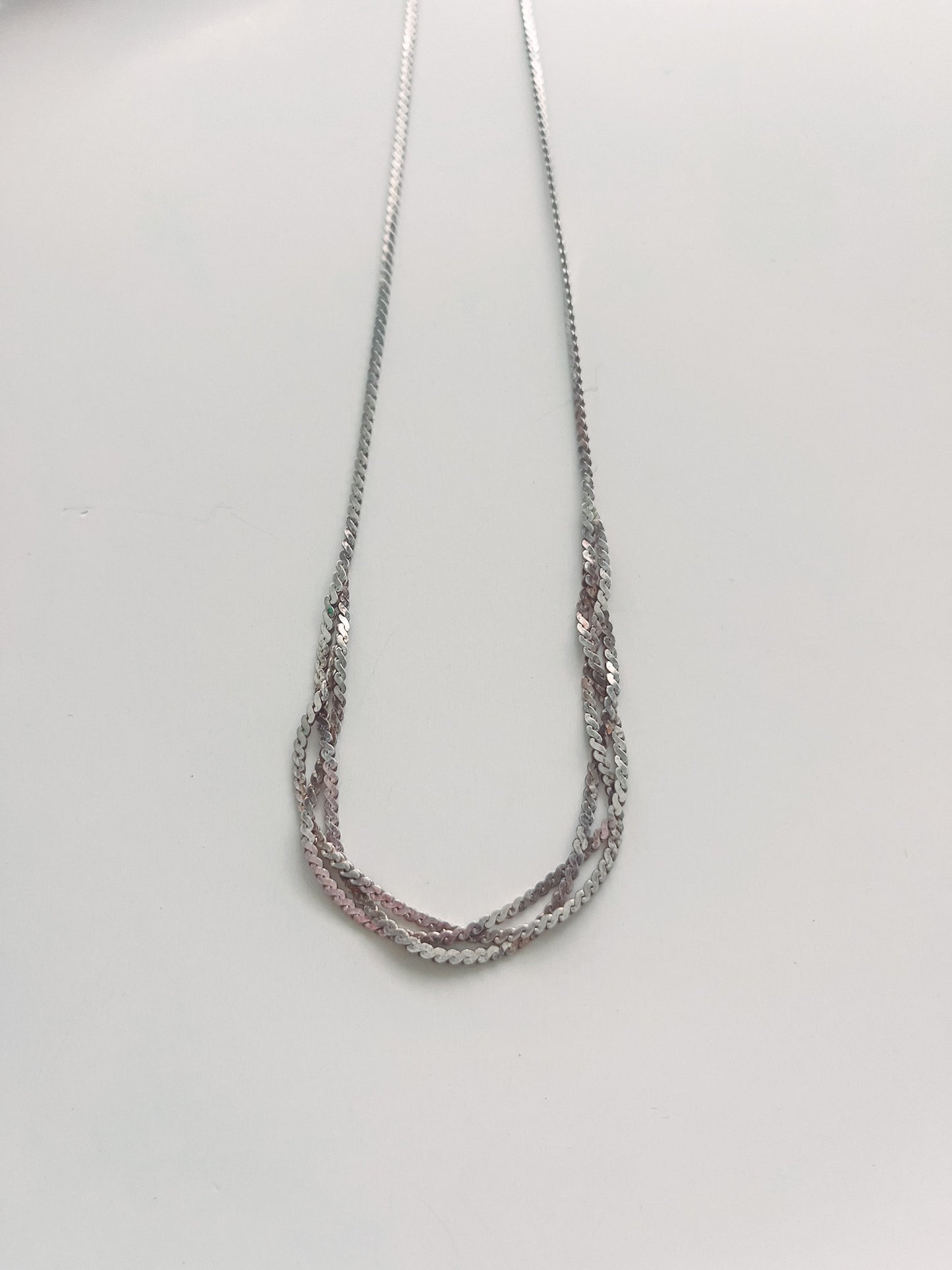 Braided Sterling Silver Chain