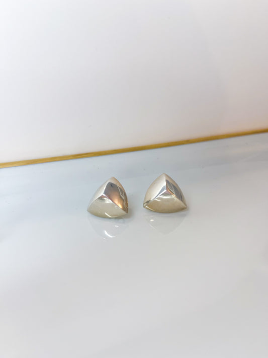 3 dimensional triangle earring